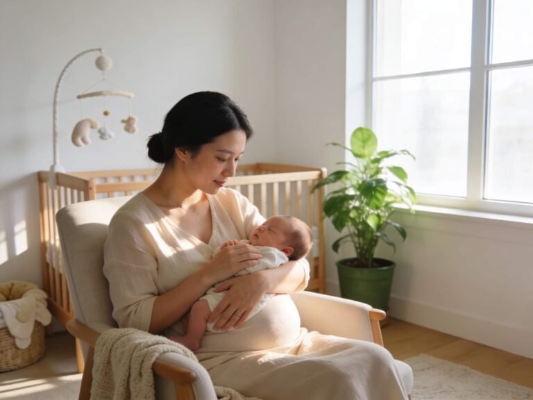 lactancia materna natural habitación bebé minimalista España